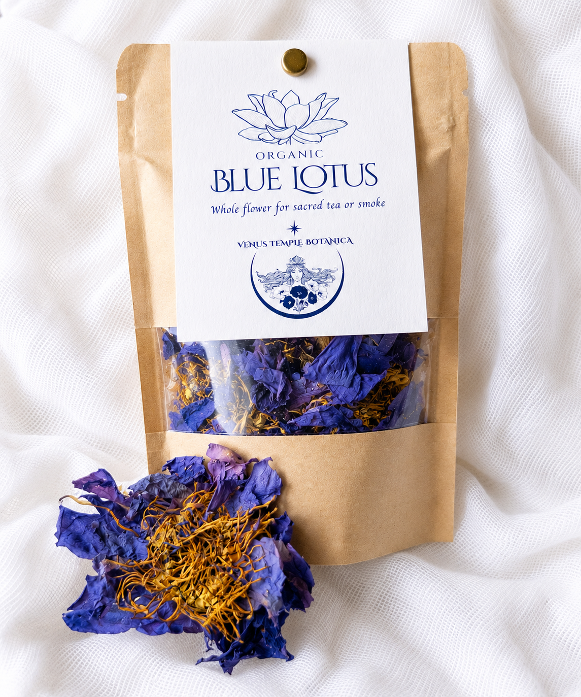 Organic Blue Lotus ~ 10 grams 
Nymphaea caerulea