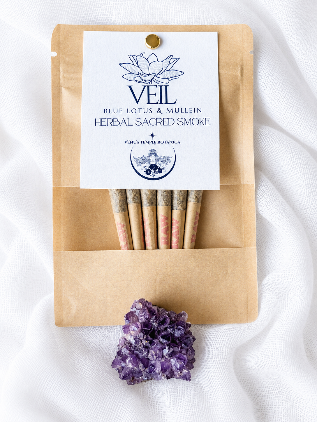 VEIL ~ Blue Lotus & Mullein Sacred Smoke