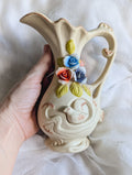 VINTAGE CAPODIMONTE-STYLE ROSE JUG