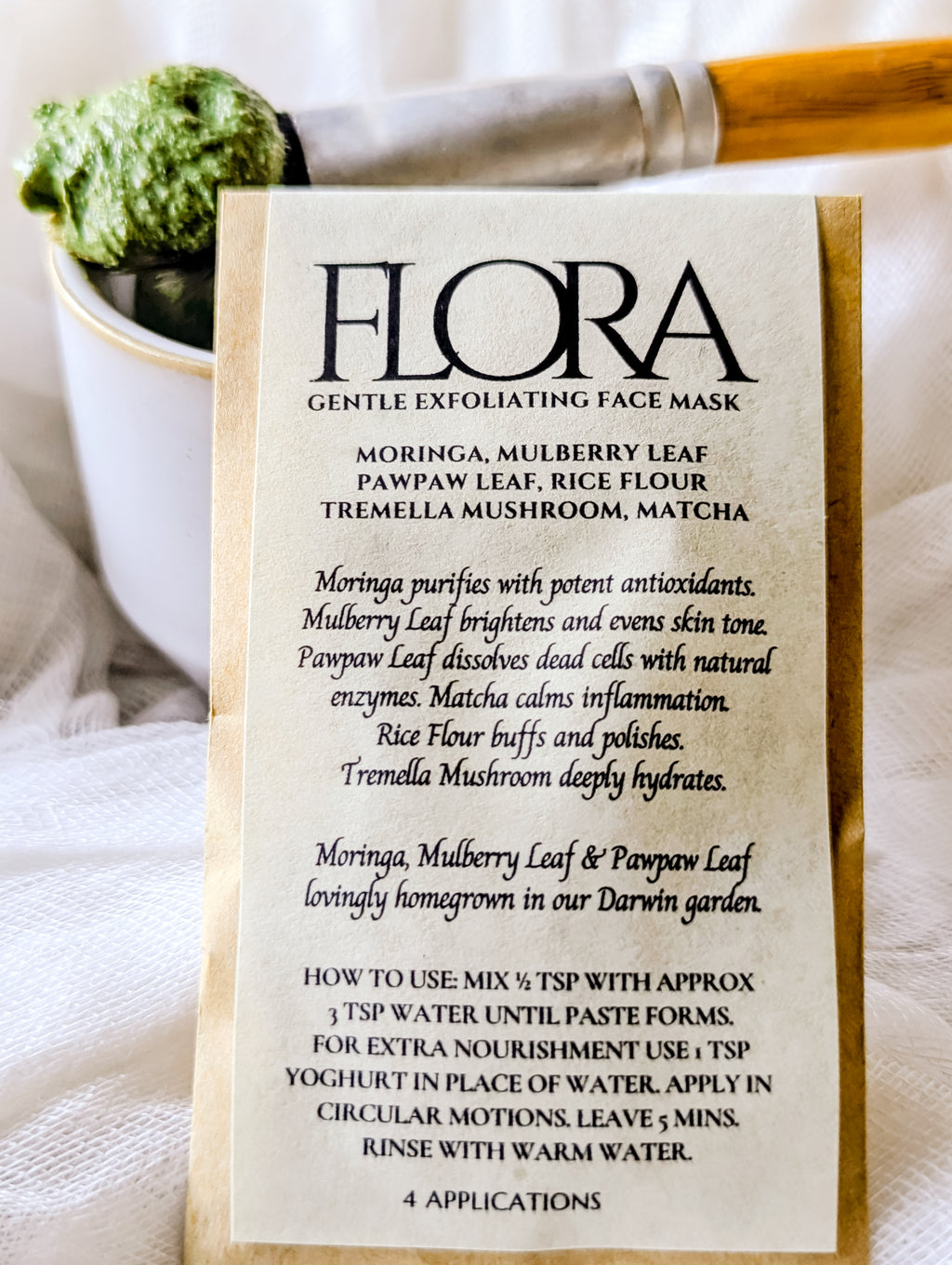 FLORA ~ Gentle Exfoliating Face Mask