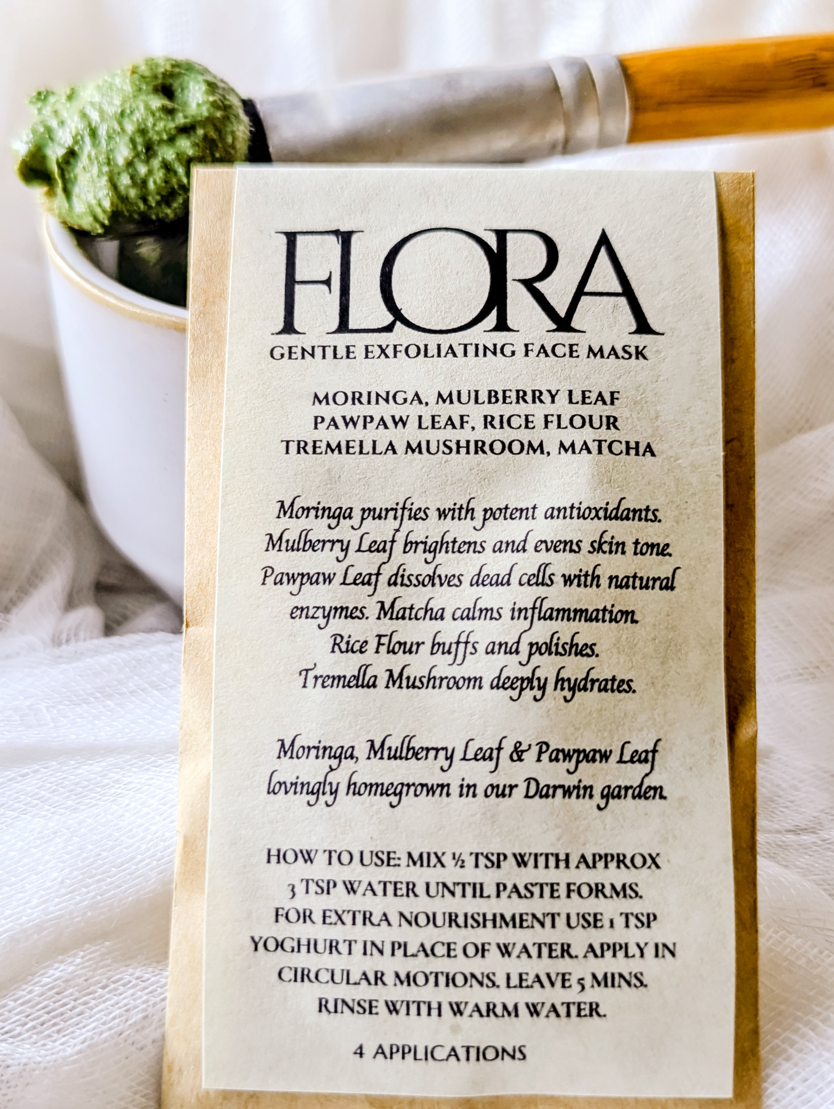 FLORA ~ Gentle Exfoliating Face Mask