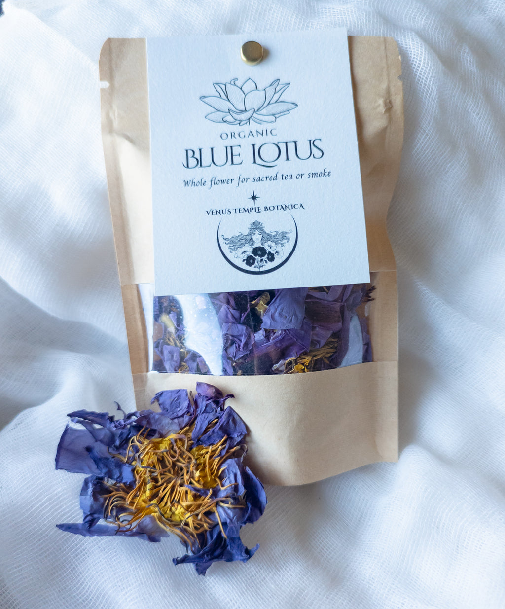 Organic Blue Lotus ~ 10 grams 
Nymphaea caerulea